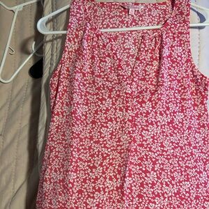 Sleeveless pink floral top by CANDIES